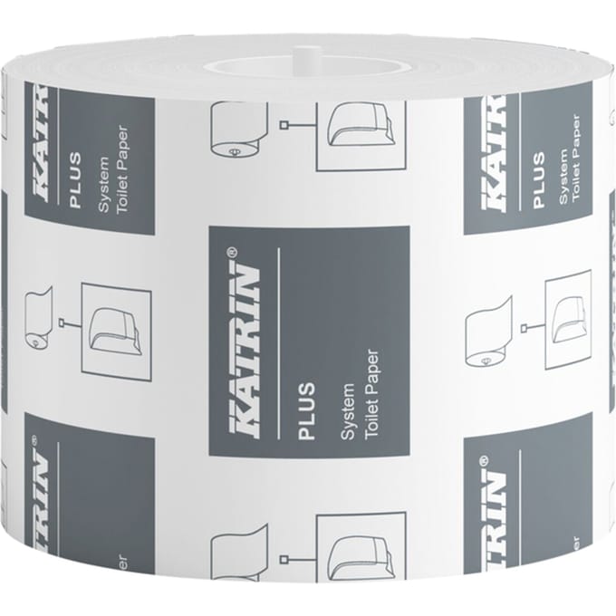 Katrin - Plus toiletpapier voor dispensers | 2-laags | 800 vellen | pak van 36 rollen