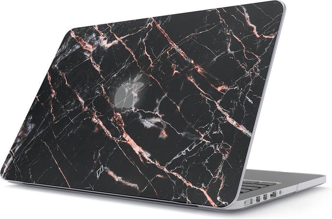 Burga Hard Case Apple Macbook Pro 13 inch (2020) Rose Gold Marble
