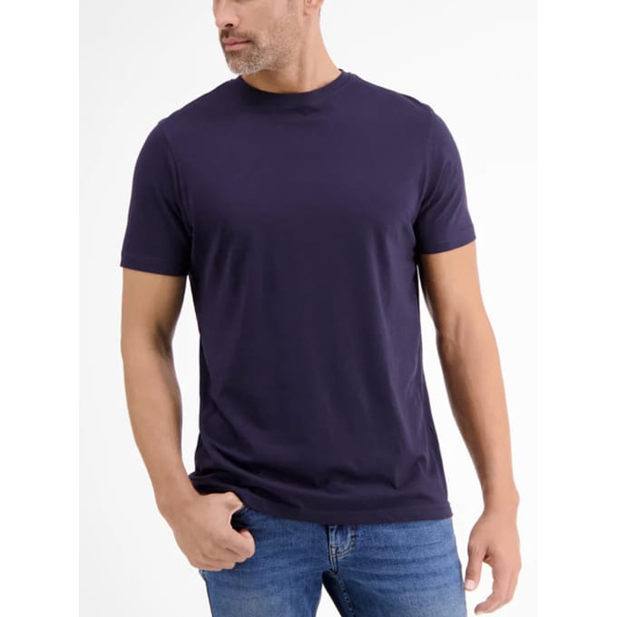 Lerros - Basic T-shirt - Heren - M - Blauw - Katoen - 2003014 (2Pack)