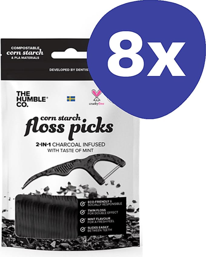 Humble Flosdraad Houtskool (8x 50 stuks)