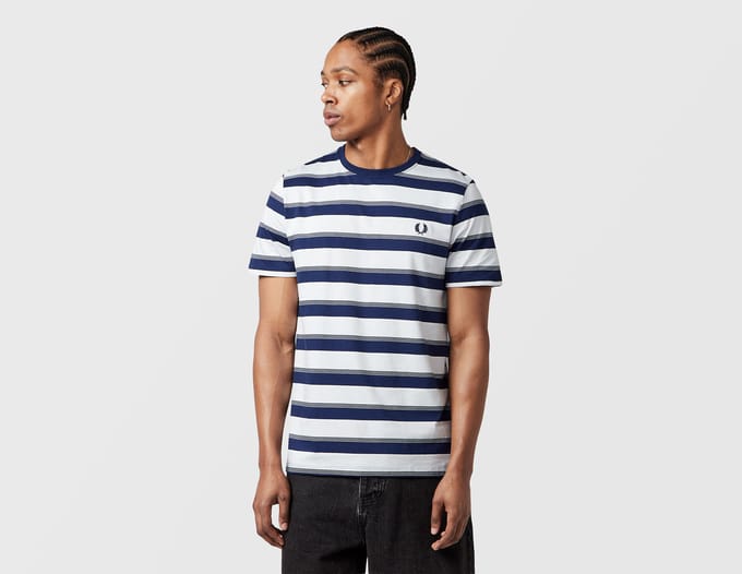 Fred Perry Fine Stripe T-Shirt - Blauw- Heren, Blauw M
