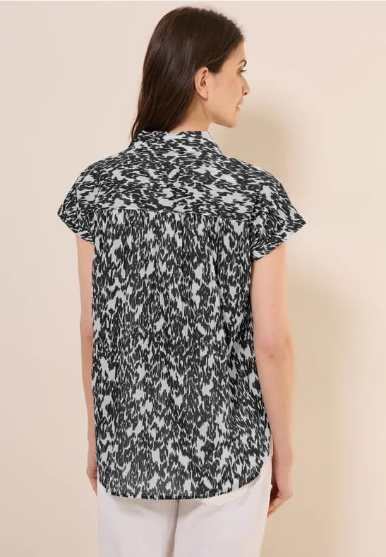 Blouse met minimale print