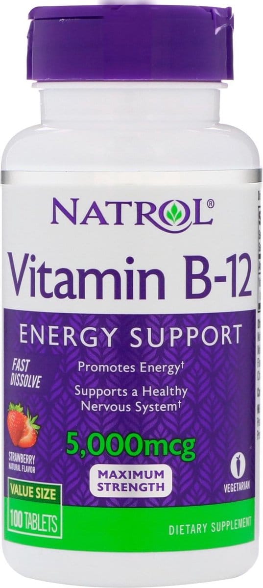 Vitamin B12 5000mcg Fast Dissolve (100) Strawberry