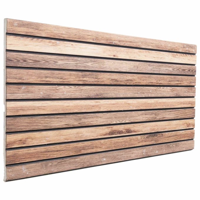 vidaXL - Wandpanelen - 5 - st - 100 - x - 50 - cm - Lichtbruin - EPS-schuim