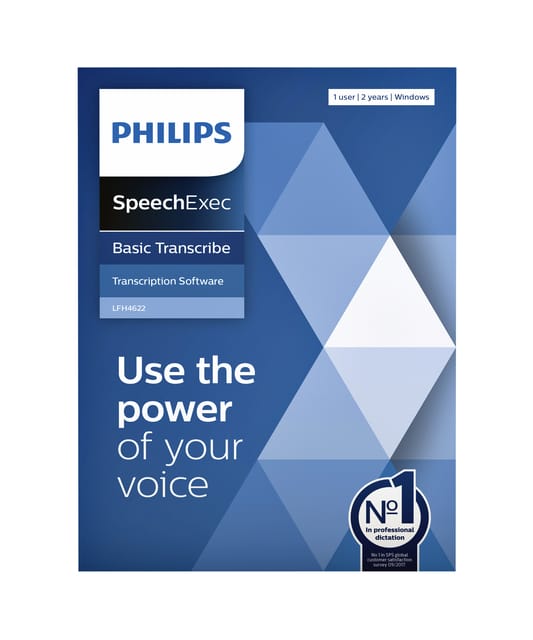 Philips LFH4622/00 SpeechExec Dictaten Basic software - Volledig; incl 2 jaar licentie