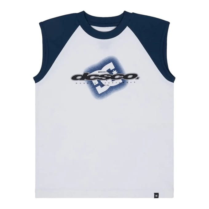 Dc Shoes Raglan Mouwloos T-shirt Wit 10 Years Jongen