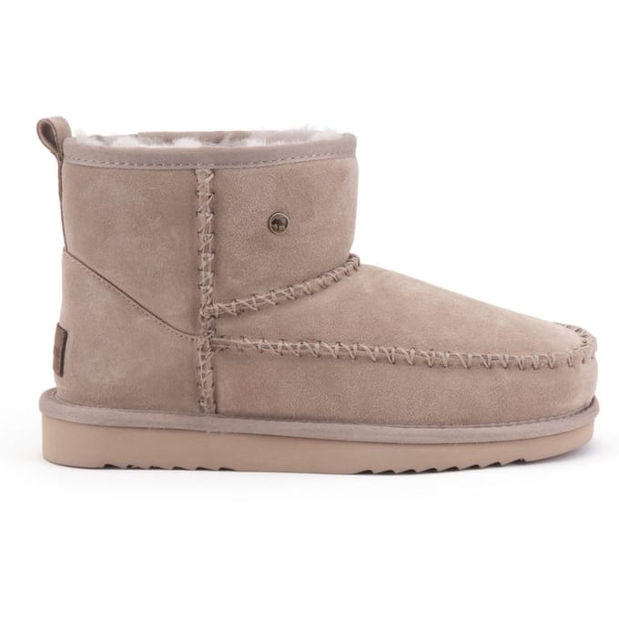 Warmbat - maat 41- Wallaby Suede boot Stitch Dames Laarzen - Taupe