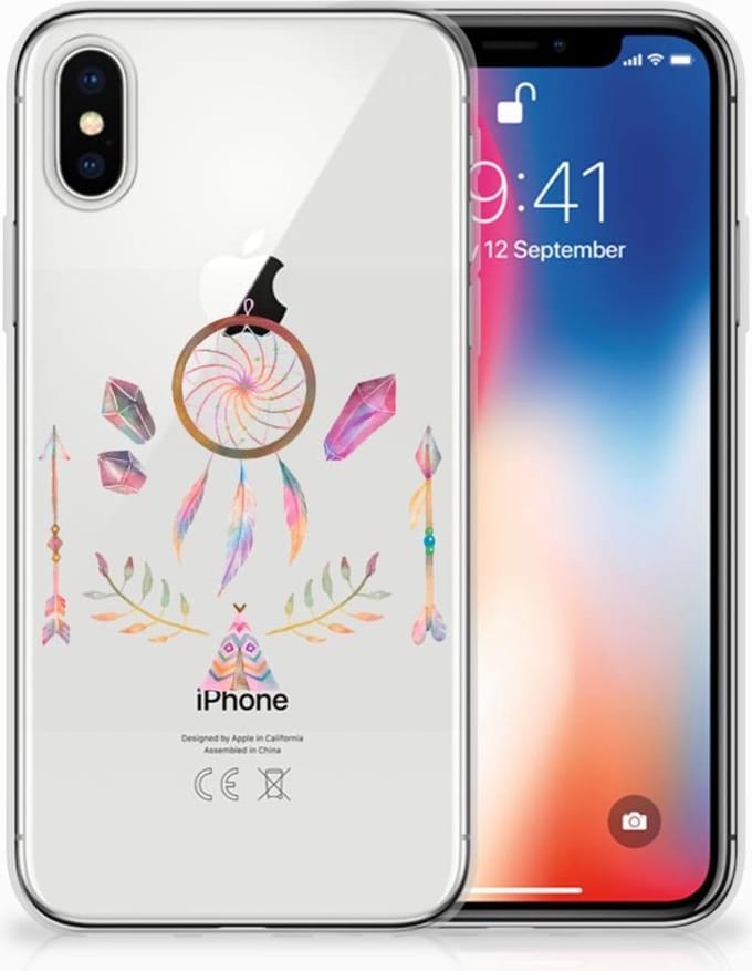 Apple iPhone X | Xs Telefoonhoesje met Naam Boho Dreamcatcher