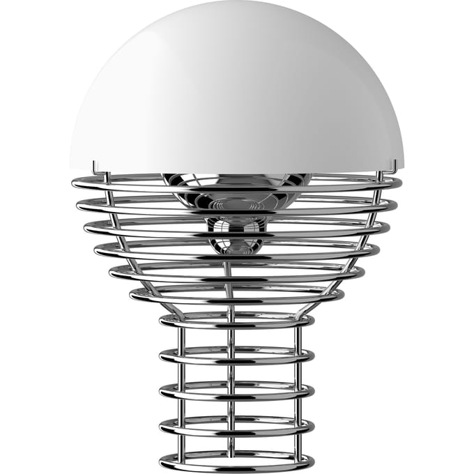 Verpan LED tafellamp WIRE, wit, hoogte 25 cm, IP44