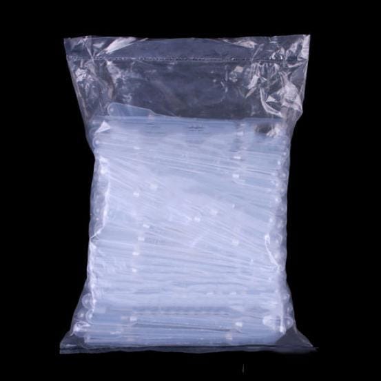 Pipettes de transfert graduées jetables en plastique de 3ml, ensemble de pailles compte-gouttes pour les yeux, 100 pièces white