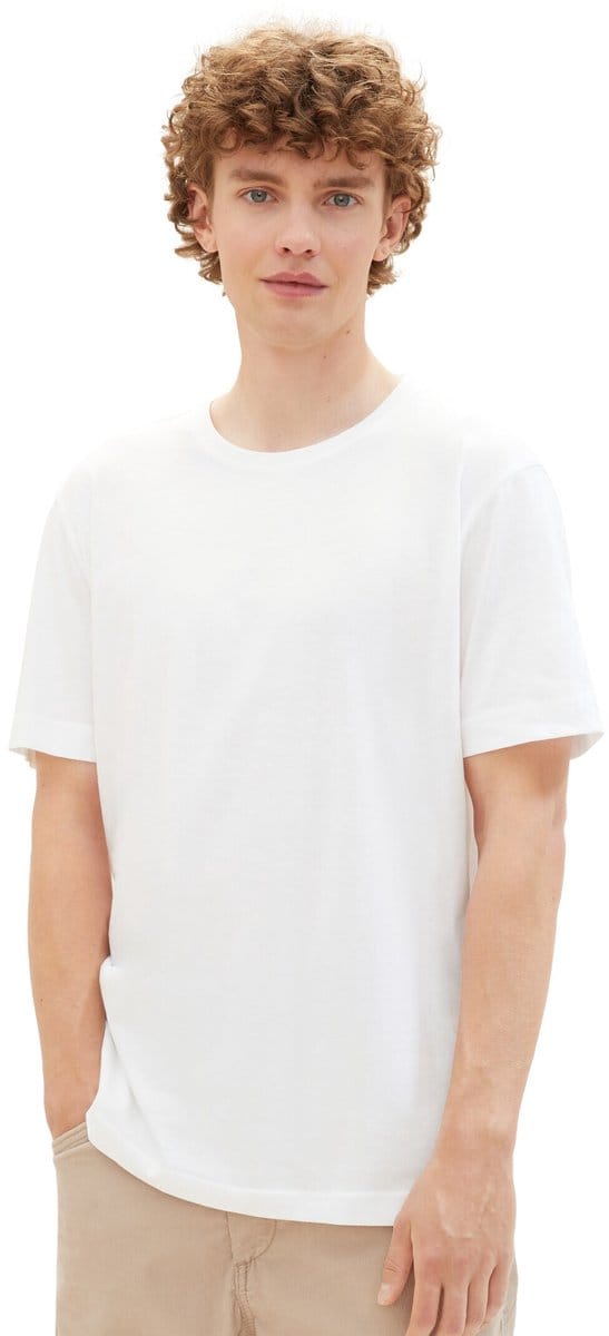 Tom Tailor - Katoenen T-shirts in een 4-pack - Maat S - White