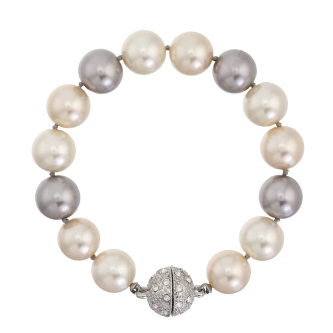 Behave - Parelarmband gemêleerd - Zilverkleur sluiting - Elegant stijl
