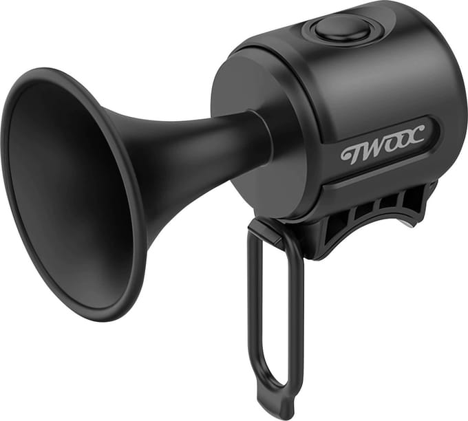 TechU™ Elektrische Fietsbel Toeter Vorm – 120dB – Waterproof – Zwart