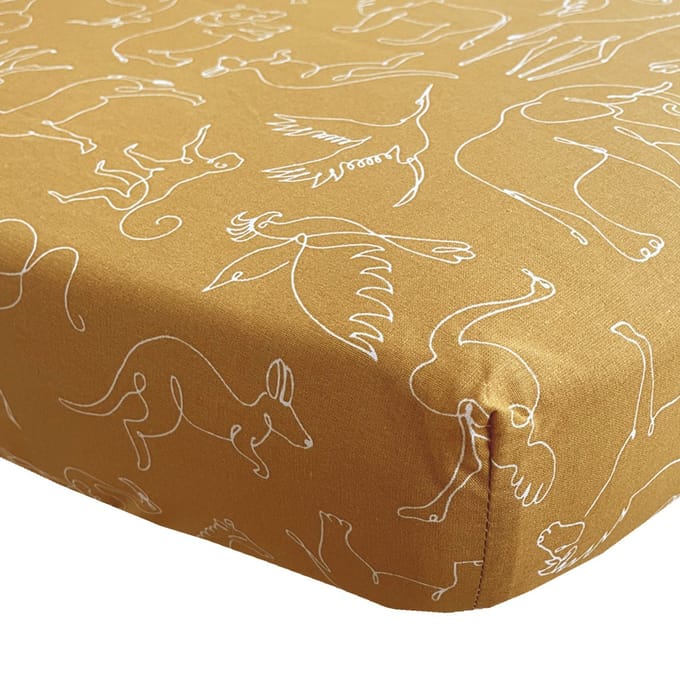 BINK Bedding Hoeslaken Savanne 1 persoonsbed 90 x 200 cm
