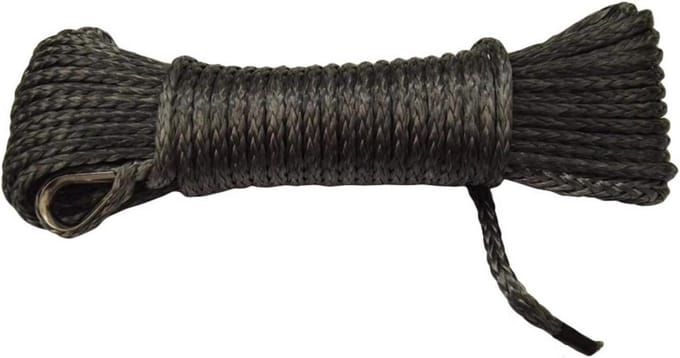 Lier Touw - Synthetisch Lierkabel - Voertuig Hulp - Minimale Stretch - 5mm x 15m - Grijs