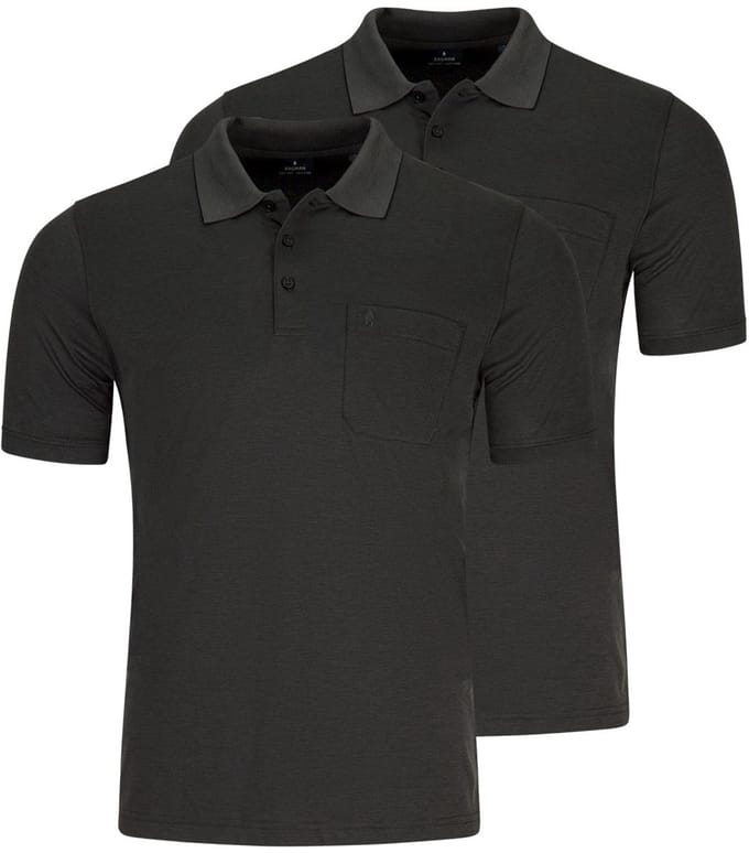 RAGMAN Heren poloshirt 2 pack Basic