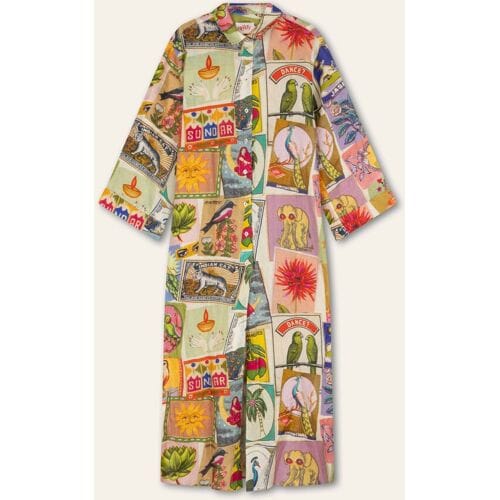 Oilily Deepali Jurk- maat34 Almond Oil