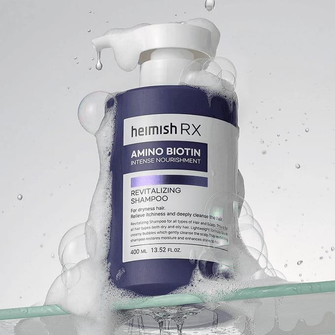 [heimish] RX Amino Biotin Revitalizing Shampoo 400ml white