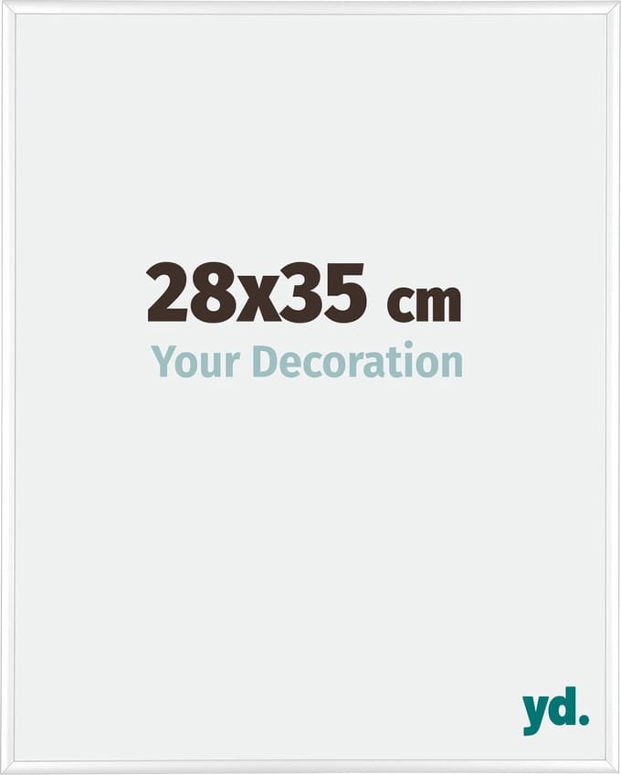 Your Decoration - Fotolijst 28x35 cm - Aluminium - Wit Hoogglans - Kent