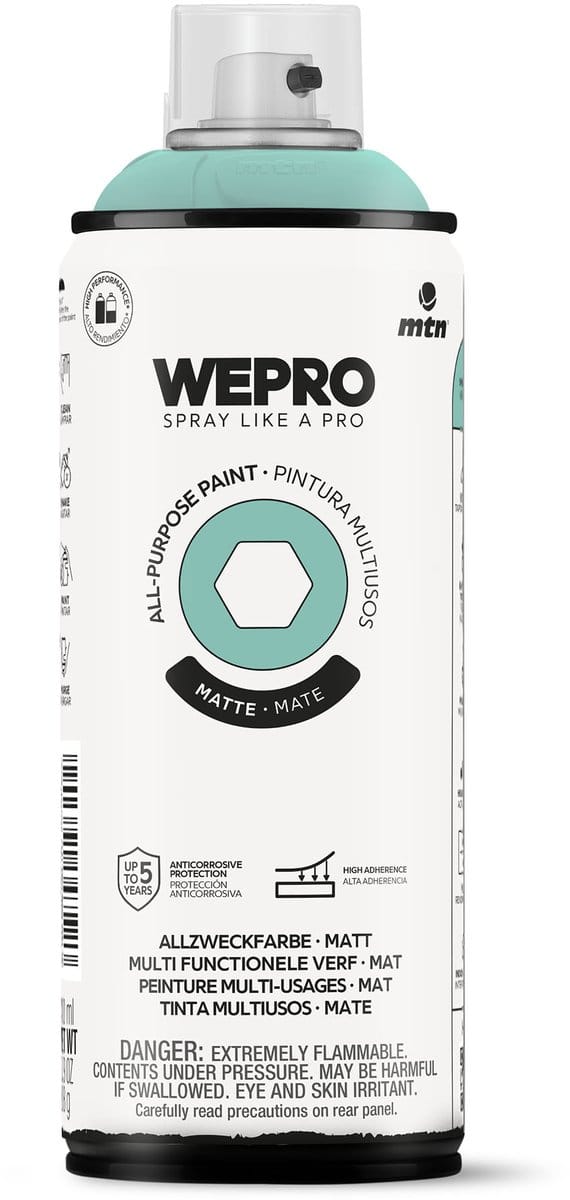 Spuitbus Groen Sherpa Mat MTN WEPRO ALL-PURPOSE PAINT 400ML