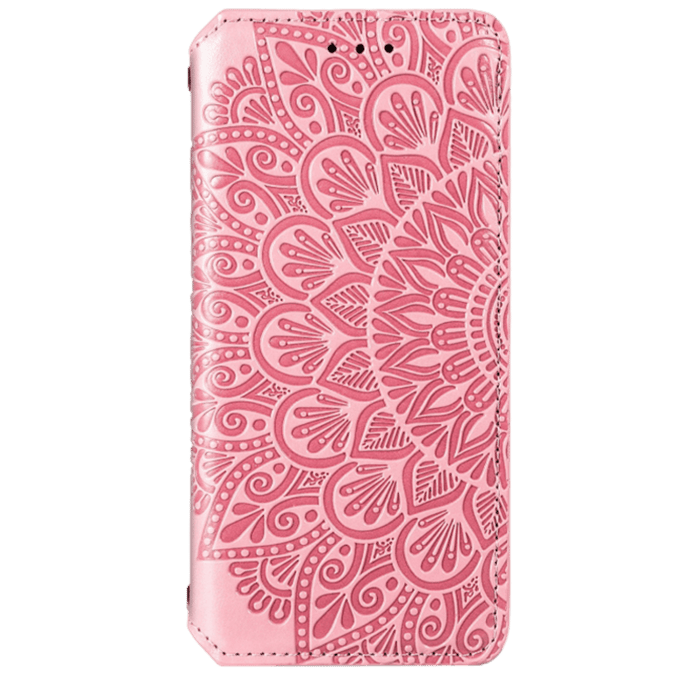 Mocaa Samsung Galaxy S21 Magnetic Mandala Wallet Roze