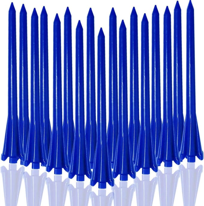 Golf Tees Plastic - Golf T-stukken - Golfen Verbeteren - Onbreekbaar Polymere Mengsel - 50 Stuks 70mm 83mm - Gemengde Kleuren