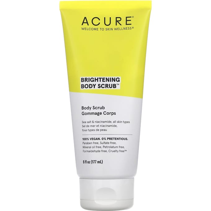 ACURE, Verhelderende Body Scrub, 6 fl oz (177 ml) yellow