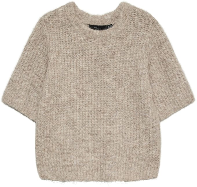 Vero Moda Trui Vmawsome 2/4 O-neck Pullover Noos 10320729 Moon Rock Dames Maat - M