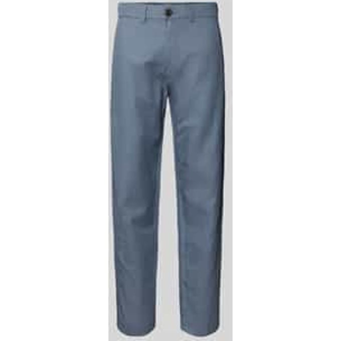 slim fit linnenbroek van mix van katoen en linnen model 'MILES'