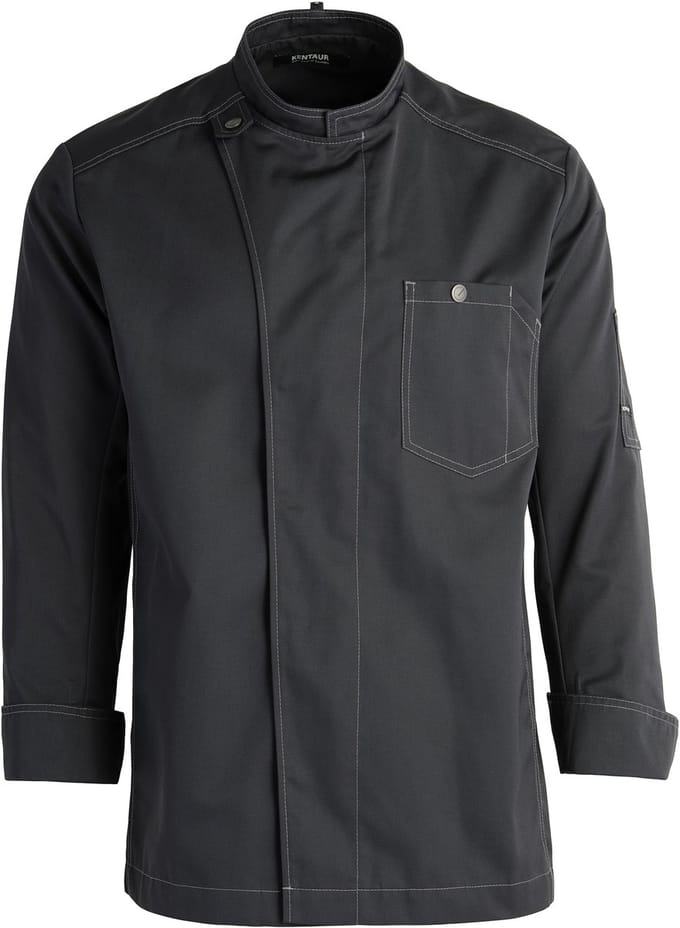 Kentaur Unisex chef-/service jacket 23570-102 - Charcoal - S
