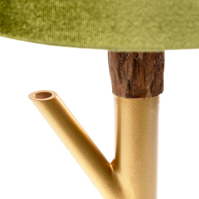 KARE tafellamp Twig, groen/goud, 74 cm hoog, E27