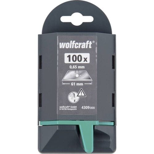 wolfcraft - Reservemesjes 100 stuks - Extra Scherpe reserve mesjes - 4309000
