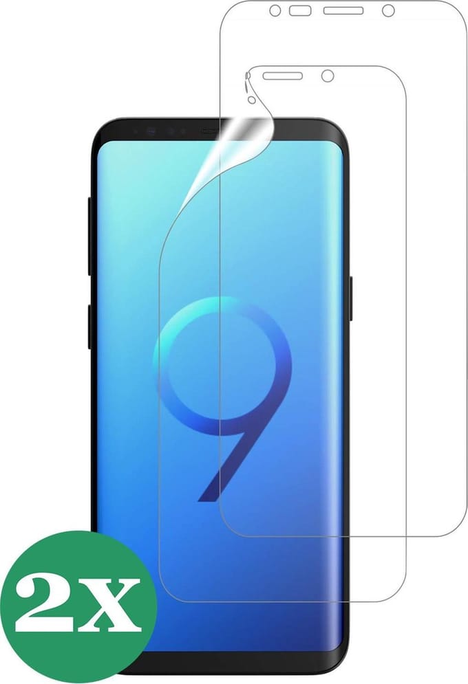 Screenprotector geschikt voor Samsung Galaxy S9 Plus - Screen Protector - 2 Stuks