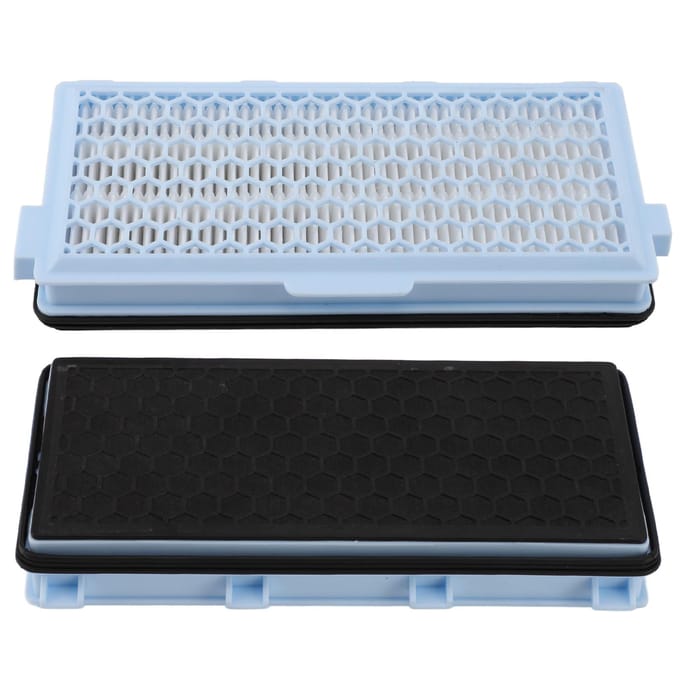 2 stuks stofzuiger actieve koolfilter vervanging voor Miele C1 stofzuiger gray