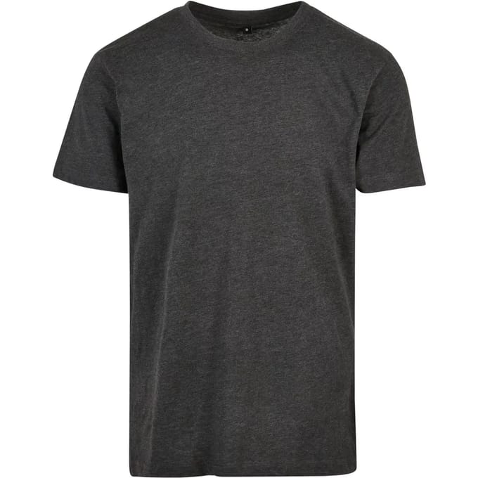 Build your Brand Basic Round Neck T-Shirt BYBB010 - Charcoal - 5XL