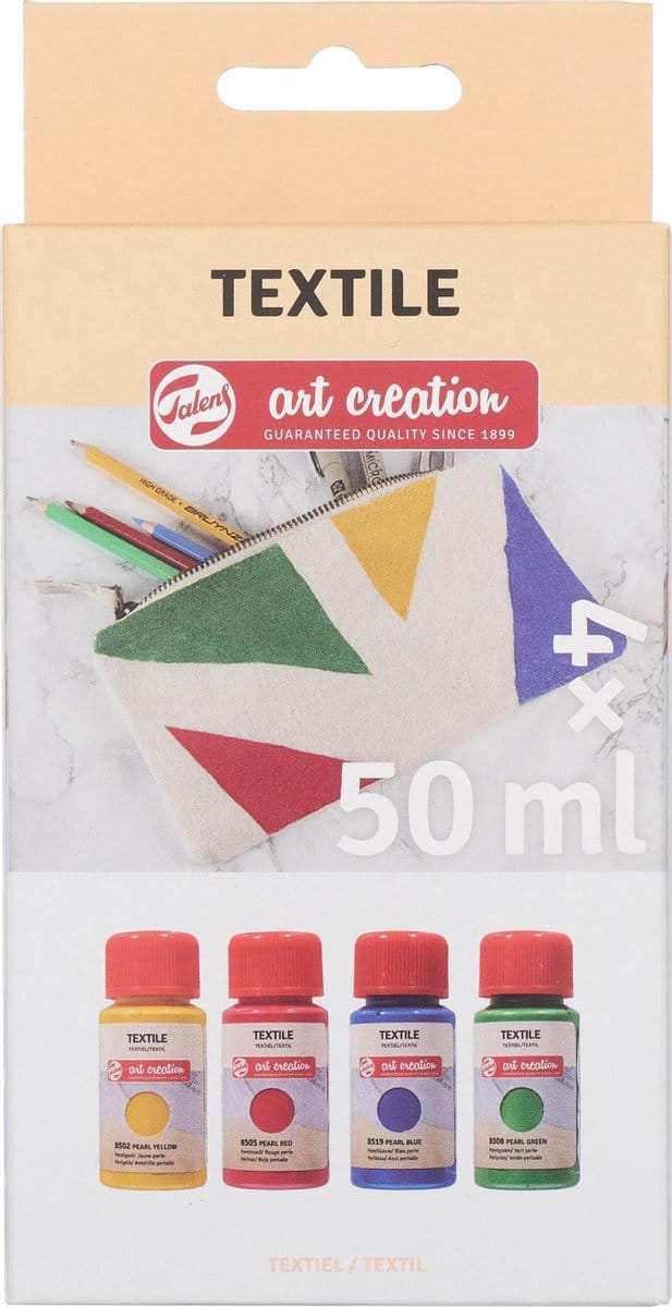 Talens Art Creation Textiel Set 4 x 50 ml Parel