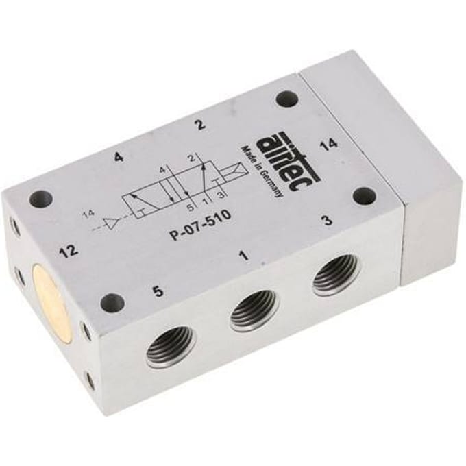5/2 G1/4'' Luchtgestuurd Ventiel 1.5-10bar/21.0-140psi Airtec