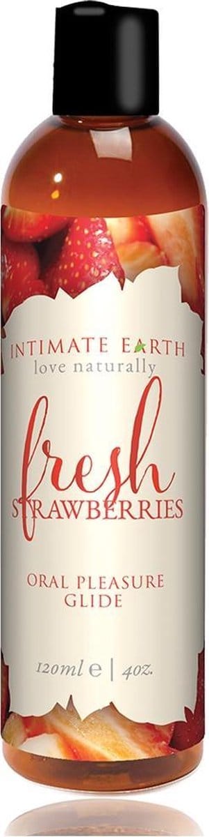 Intimate Earth - Natural Flavors Glide Verse Aardbeien 120 ml