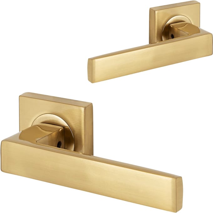 Eliot® VICTORIA deurklink set op rozet - mat goud - gouden deurkrukken