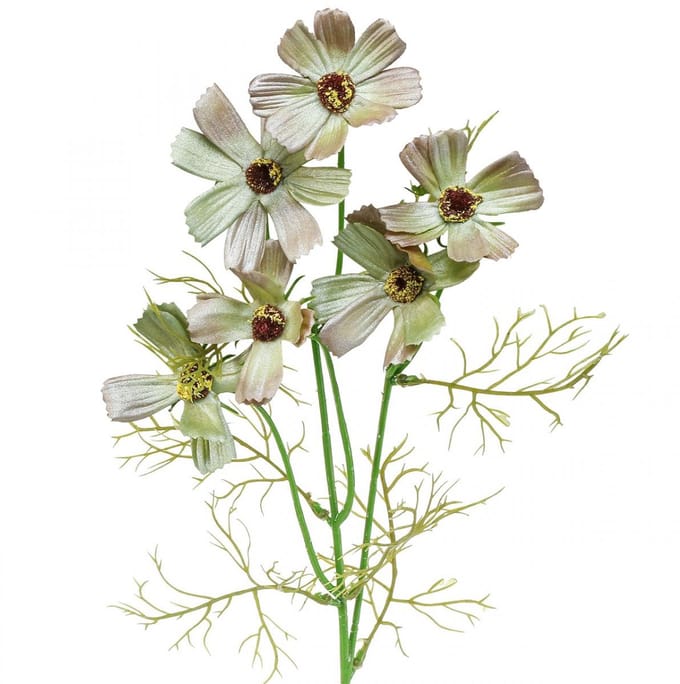 Cosmea sieradenmand groen zomer kunstbloemen 61cm