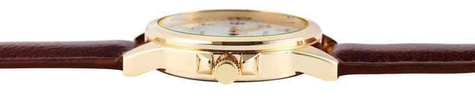EXCELLANC Herenhorloge imitatieleer Datumaanduiding