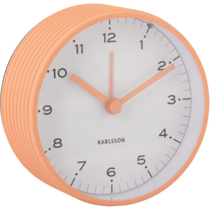 Karlsson wekker circus rings peach orange