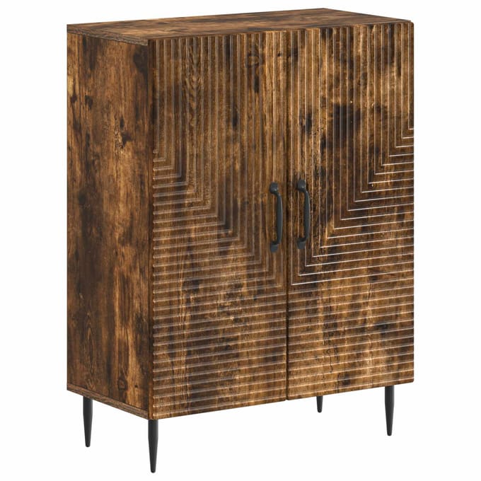 vidaXL - Badkamer - Opbergkast - HAARLEM - Gerookt - eiken - 59,5 - x - 31 - x - 80 - cm