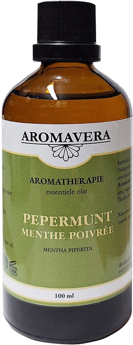 AromaVera Pepermunt essentiële olie 100 ml - Etherische olie - Aromatherapie Bio