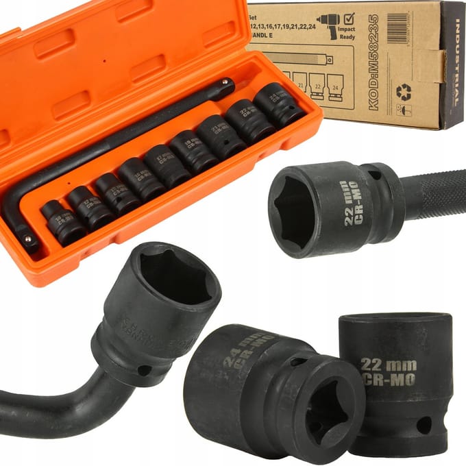 BJC - Dopsleutelset - 10-delig - 6-kant - 10-24mm