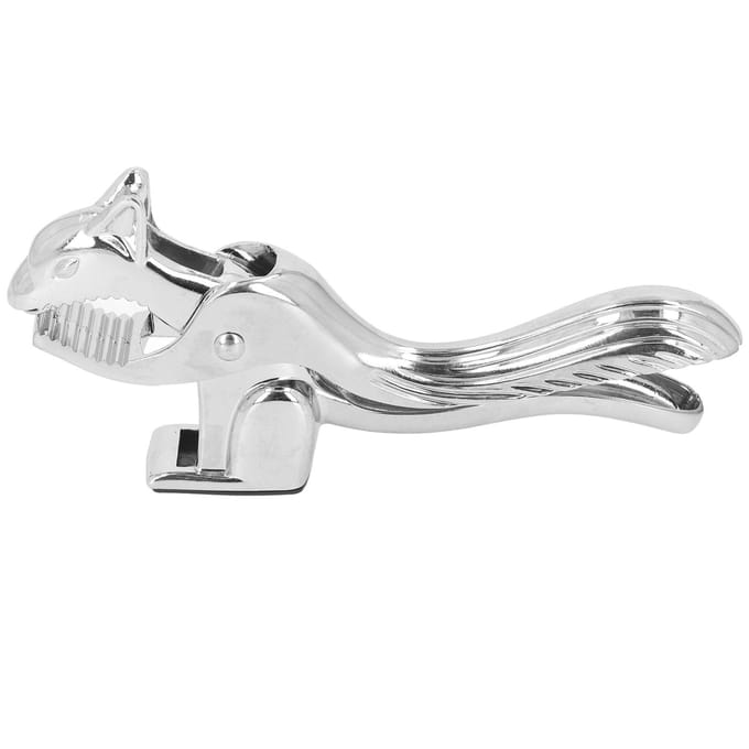 Walnotenkraker Clip Eekhoorn Vorm Zinklegering Walnootopener Multifunctionele Notenkraker voor Kastanjes white