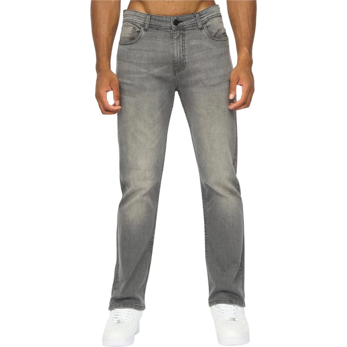 Duck and Cover Rechte Jeans Heren Janstar (Grijs)