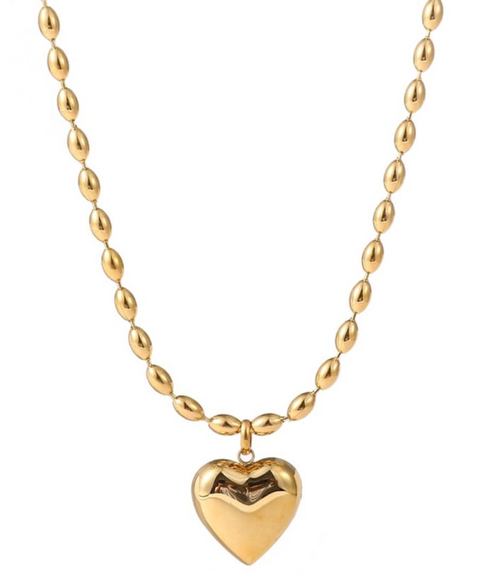 Go Dutch Label Collier Hollow Heart Goud
