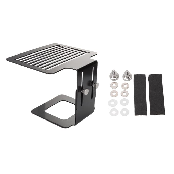 Support d'échelle pour machine à café Acier inoxydable Hauteur réglable Support de pesée solide Noir noir