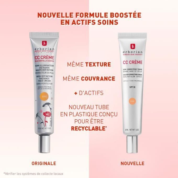 Erborian Getinte Corrigerende Verzorging Frisse En Stralende Teint Erborian - Cc Crème Getinte Corrigerende Verzorging - Frisse En Stralende Teint